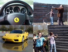Super Dagdeal - Ferrari rijden en schietspellen Super Dagdeal - Ferrari rijden en schietspellen