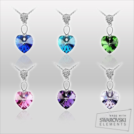 Super Dagdeal - Halsketting in de vorm van een hartje met Swarovski Elements Super Dagdeal - Halsketting in de vorm van een hartje met Swarovski Elements