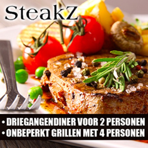 Super Dagdeal - Keuze uit 2 arrangementen bij Grill-Restaurant Steakz in Utrecht