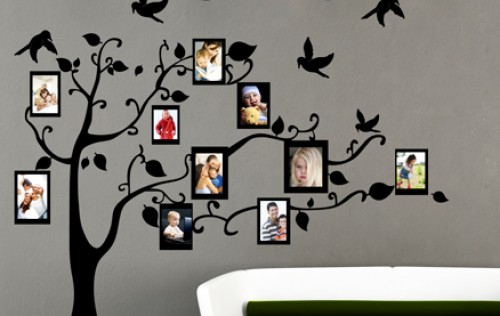 Super Dagdeal - Mooie familie stamboom muursticker: leuke muurdecoratie om al jouw foto's op kwijt te kunnen!