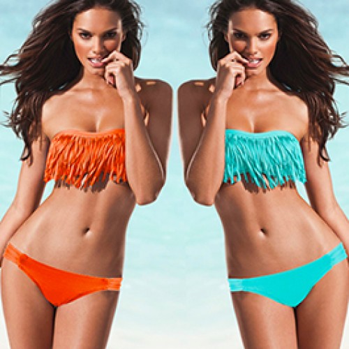 Super Dagdeal - Strapless Fringe Bikini [inclusief verzendkosten]