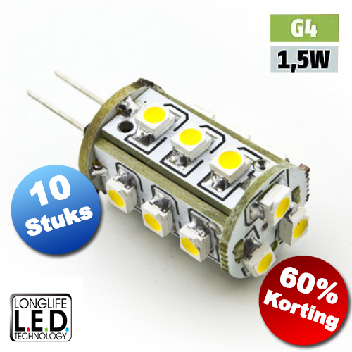 Today's Best Deal - 10x G4 LED lamp (dimbaar) Today's Best Deal - 10x G4 LED lamp (dimbaar)