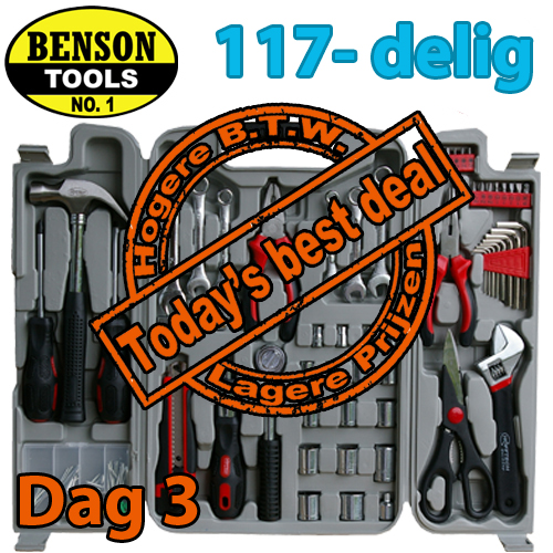 Today's Best Deal - 117-delige gereedschapset van Benson