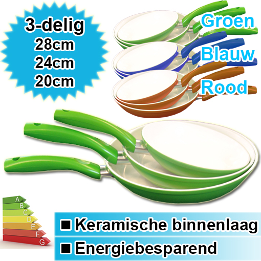 Today's Best Deal - 3-delige Keramische Pannenset