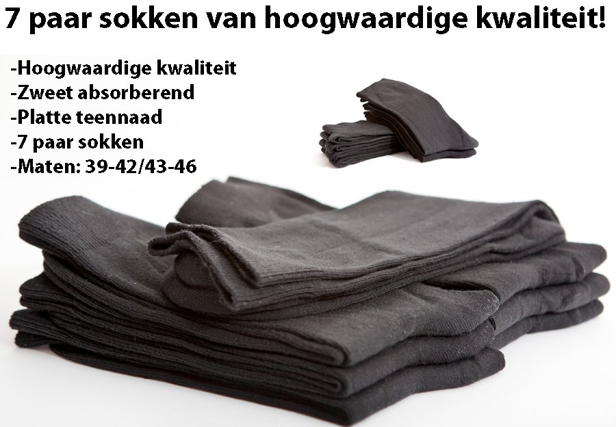 Today's Best Deal - 7 paar sokken (39/42) Today's Best Deal - 7 paar sokken (39/42)