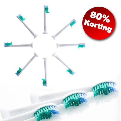 Today's Best Deal - 8 Opzetborstels voor Philips Sonicare