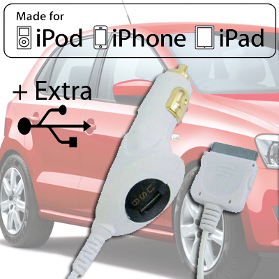 Today's Best Deal - Autolader iPhone+Extra USB Today's Best Deal - Autolader iPhone+Extra USB
