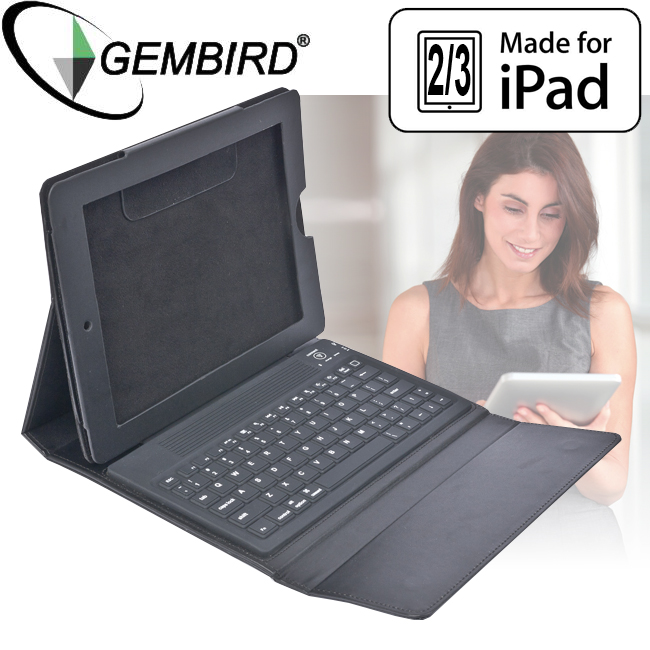 Today's Best Deal - Gembird Case + Toetsenbord iPad 2&3