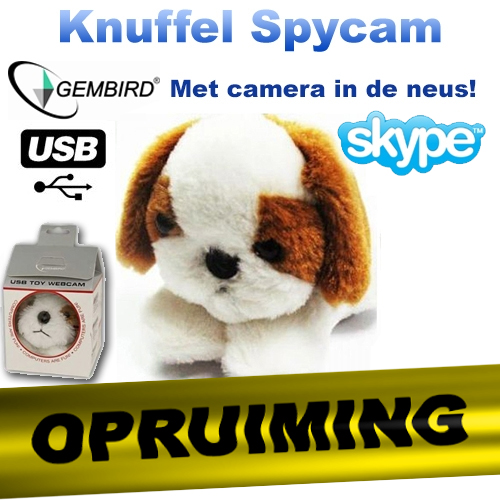 Today's Best Deal - Gembird USB Knuffel Spycam Today's Best Deal - Gembird USB Knuffel Spycam
