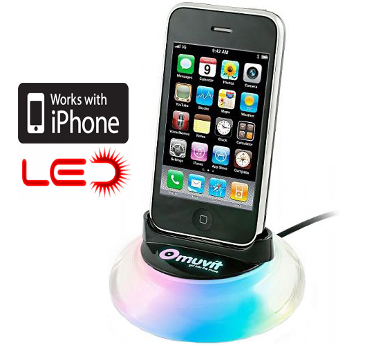 Today's Best Deal - iPhone 3/4 Dock met LED Verlichting Today's Best Deal - iPhone 3/4 Dock met LED Verlichting