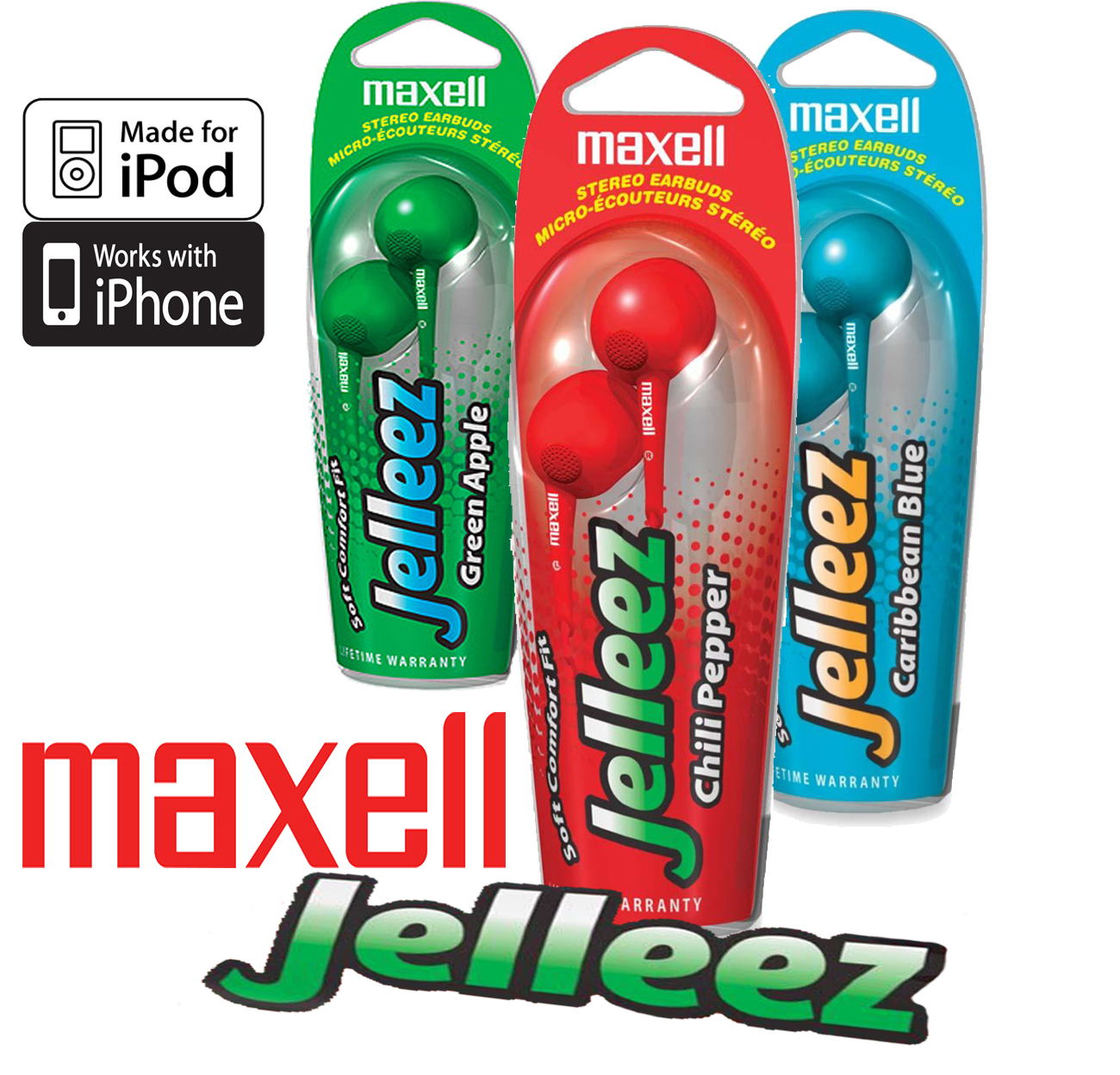 Today's Best Deal - Maxell Jelleez Stereo hoofdtelefoon(Blue)