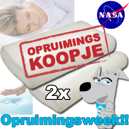 Today's Best Deal - NASA Hoofdkussen Set Today's Best Deal - NASA Hoofdkussen Set