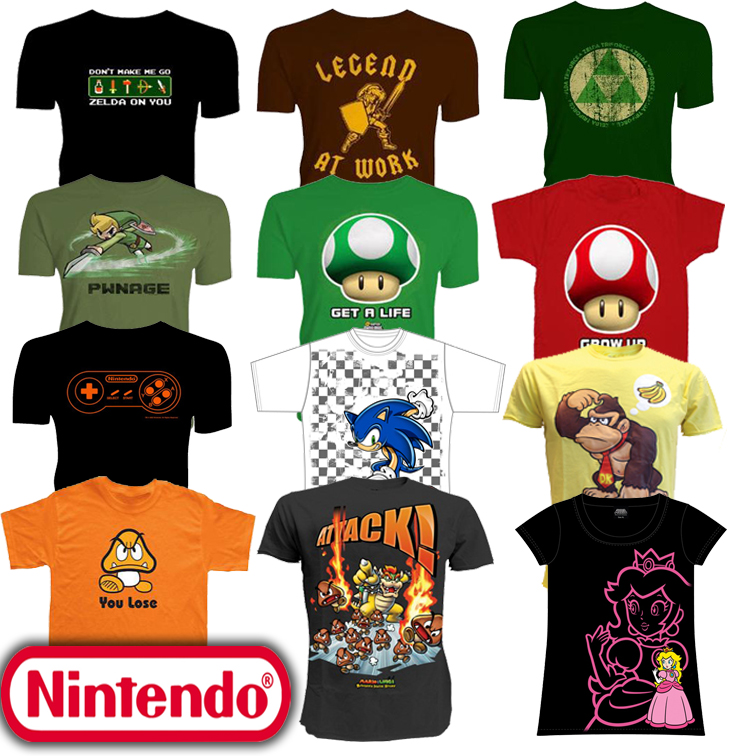 Today's Best Deal - Nintendo Helden T-Shirts Today's Best Deal - Nintendo Helden T-Shirts