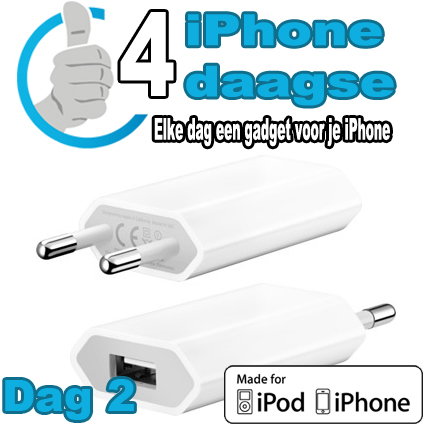 Today's Best Deal - USB Power Adapter/Charger voor iPhone Today's Best Deal - USB Power Adapter/Charger voor iPhone
