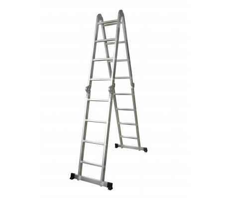 VidaXL - Aluminium vouwladder met 4 x 4 sporten