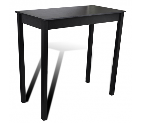 VidaXL - Bar eettafel zwart 115 x 55 x 107cm VidaXL - Bar eettafel zwart 115 x 55 x 107cm