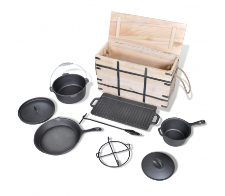 VidaXL - Braadpannen set 9 stuks VidaXL - Braadpannen set 9 stuks