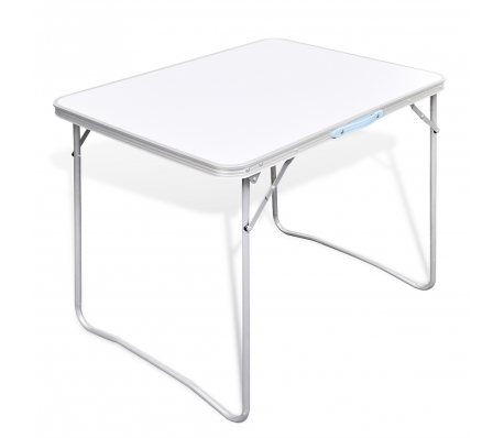 VidaXL - Campingtafel inklapbaar met metalen frame 80 x 60 cm VidaXL - Campingtafel inklapbaar met metalen frame 80 x 60 cm