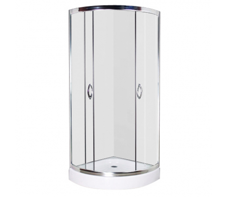 VidaXL - Douchecabine kwartrond 80 x 80 cm VidaXL - Douchecabine kwartrond 80 x 80 cm