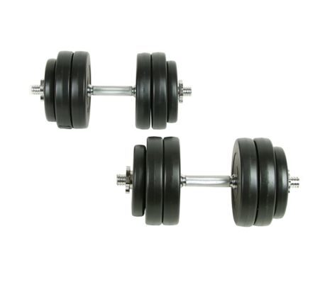 VidaXL - Dumbbell halters set 30 kg