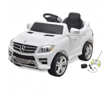 VidaXL - Elektrische auto Mercedes Benz ML350 wit 6 V met afstandsbediening