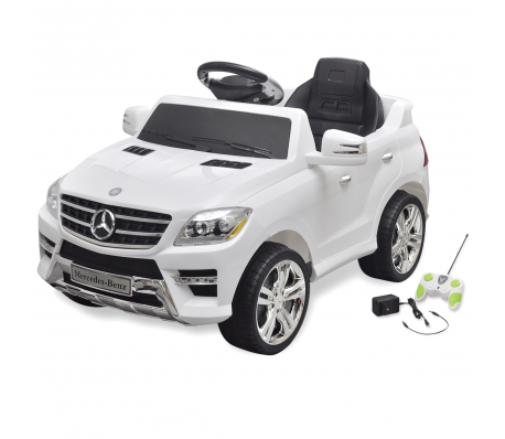 VidaXL - Elektrische auto Mercedes Benz ML350 wit 6 V met afstandsbediening VidaXL - Elektrische auto Mercedes Benz ML350 wit 6 V met afstandsbediening
