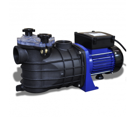 VidaXL - Elektrische zwembadpomp 500W blauw VidaXL - Elektrische zwembadpomp 500W blauw