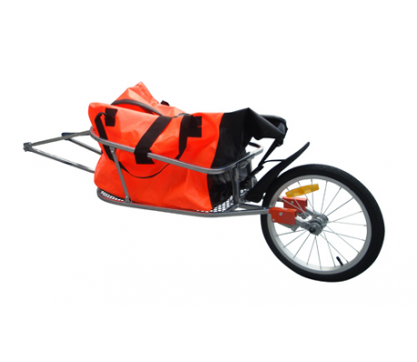 VidaXL - Fietskar One-wheel met bagagetas