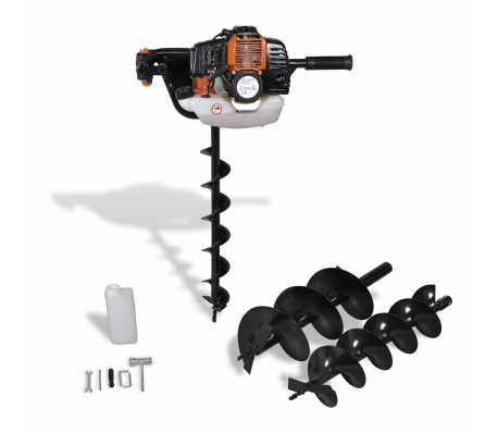 VidaXL - Grondboor GD520 met 3 grondboren VidaXL - Grondboor GD520 met 3 grondboren