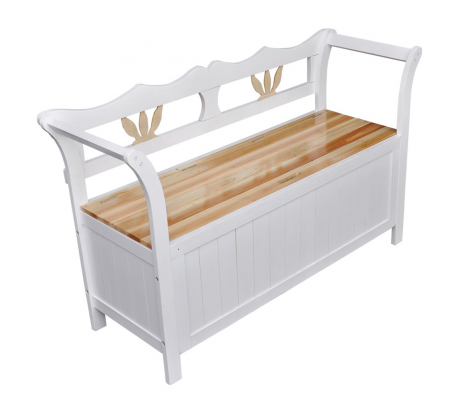 VidaXL - Halbank Amber 126 x 42 wit VidaXL - Halbank Amber 126 x 42 wit