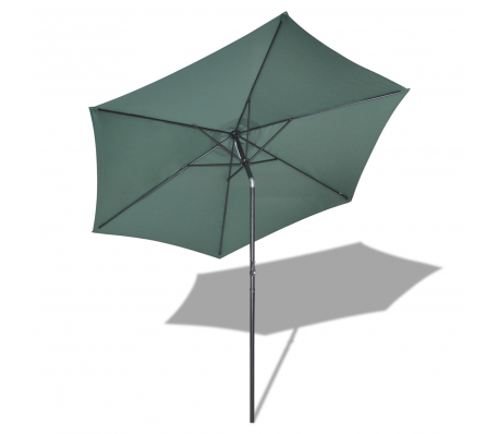 VidaXL - Hangende Parasol 300cm (Groen) VidaXL - Hangende Parasol 300cm (Groen)