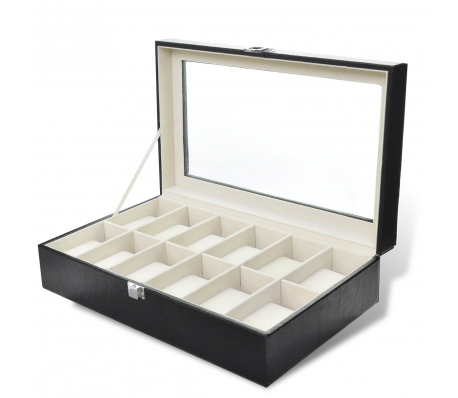 VidaXL - Horlogedoos voor 12 horloges VidaXL - Horlogedoos voor 12 horloges