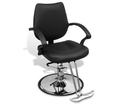 VidaXL - Kappersstoel professioneel kunstleer zwart VidaXL - Kappersstoel professioneel kunstleer zwart