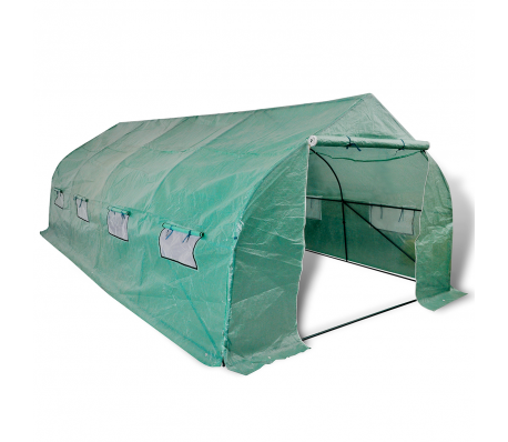 VidaXL - Kas walk-in draagbare polytunnel met stalen frame 18 m2 VidaXL - Kas walk-in draagbare polytunnel met stalen frame 18 m2