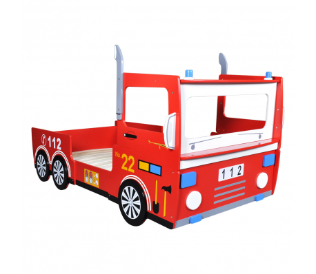 VidaXL - Kinderbed brandweerwagen 200 x 90 cm rood VidaXL - Kinderbed brandweerwagen 200 x 90 cm rood