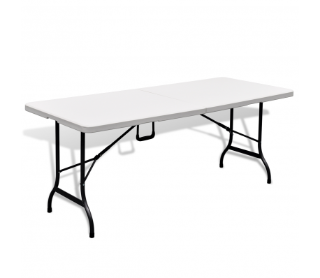 VidaXL - Klaptafel voor buiten 180 cm HDPE wit VidaXL - Klaptafel voor buiten 180 cm HDPE wit