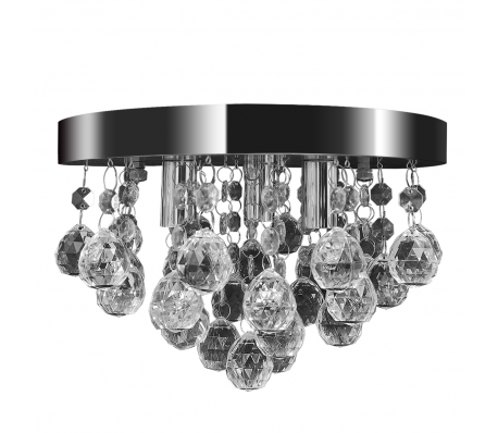 VidaXL - Kristallen plafondlamp Alberto (chroom)