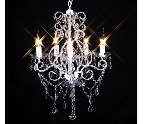 VidaXL - Kroonluchter Maria Theresa 5-armig VidaXL - Kroonluchter Maria Theresa 5-armig