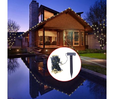VidaXL - LED verlichting op zonne-energie warm wit VidaXL - LED verlichting op zonne-energie warm wit