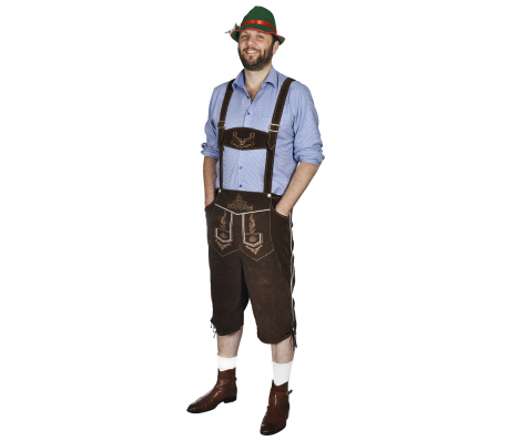 VidaXL - Lederhose met hoed voor Oktoberfest (maat L)