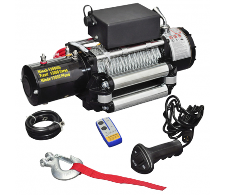 VidaXL - Lier elektrisch 12v 5909 kg met afstandsbediening VidaXL - Lier elektrisch 12v 5909 kg met afstandsbediening