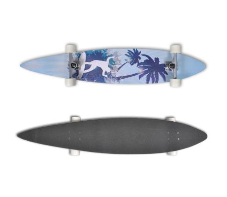 VidaXL - Longboard Palmbomen 117 cm 9" aluminium trucks