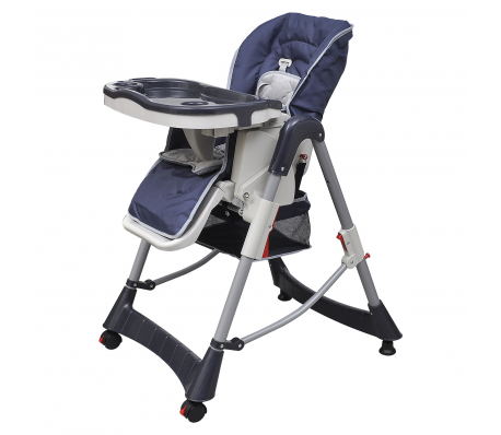 VidaXL - Luxe kinderstoel in hoogte verstelbaar (donkerblauw) VidaXL - Luxe kinderstoel in hoogte verstelbaar (donkerblauw)