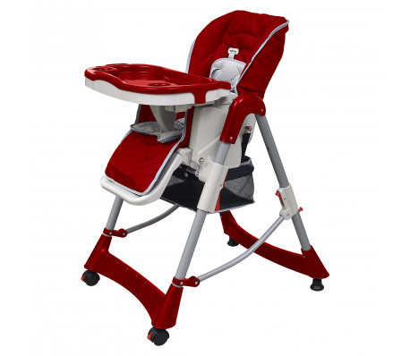 VidaXL - Luxe kinderstoel in hoogte verstelbaar (rood) VidaXL - Luxe kinderstoel in hoogte verstelbaar (rood)