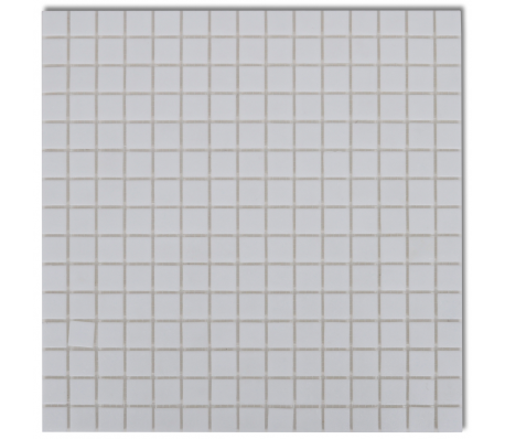VidaXL - Mozaïektegels glas wit 40 stuks (4,28 m2)