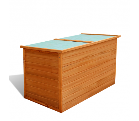 VidaXL - Opbergkist voor in de tuin hout waterbestendig VidaXL - Opbergkist voor in de tuin hout waterbestendig