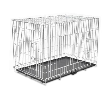 VidaXL - Opvouwbare metalen hondenbench XXL VidaXL - Opvouwbare metalen hondenbench XXL