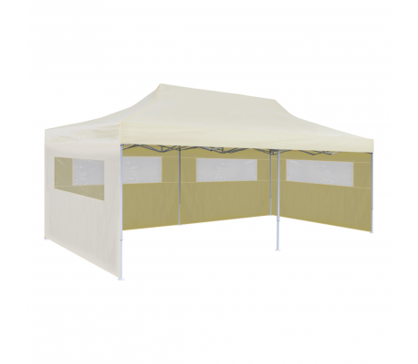 VidaXL - Opvouwbare pop-up feesttent 3 x 6 m (crème) VidaXL - Opvouwbare pop-up feesttent 3 x 6 m (crème)