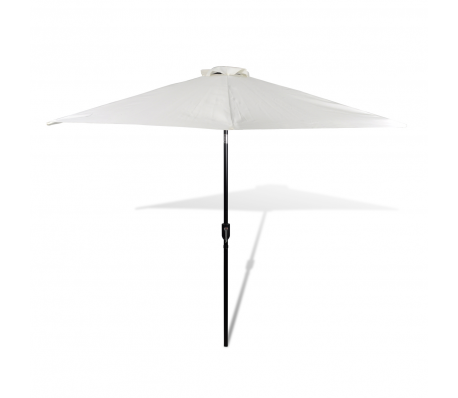 VidaXL - Parasol Limnos ø 300 cm stalen frame (wit)