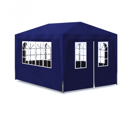 VidaXL - Party tent met 4 zijwanden 3 x 4 m (blauw)
